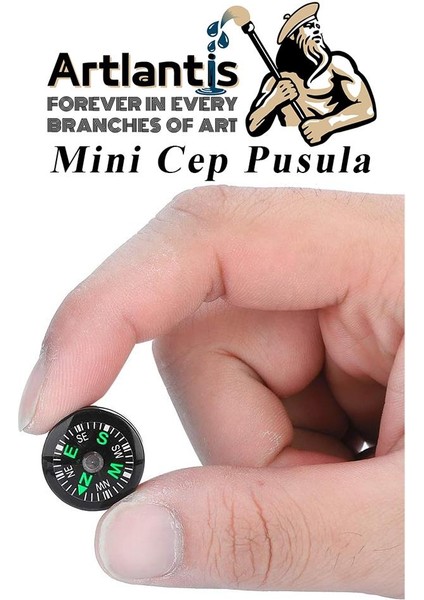 Mini Pusula 1 Adet Küçük Pusula Okul Deney Gezi Cep Pusulası Manyetik Pusula 7X30 mm Plastik Öğrenci