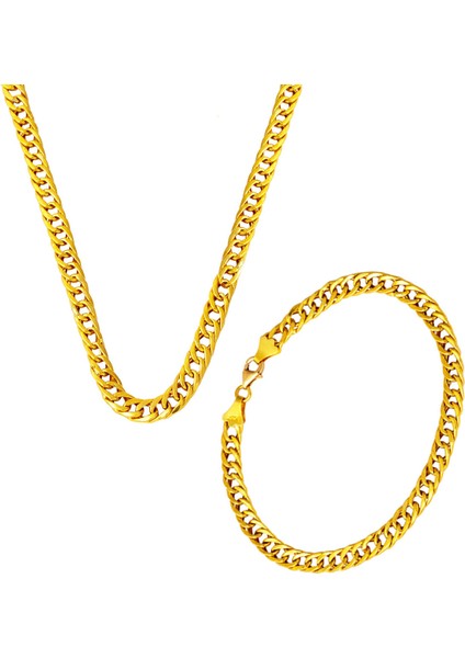 22 Ayar Altın Gurmet Zincir ve Bileklikli Set fiyatları