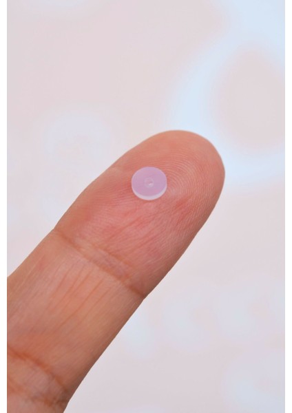 Sacce Scarves&Accessories Antialerjik Bioplast Kulak Deliği Şişliği Önleyici Küpe Arkalığı Keloid Silikon Disk 2 Adet