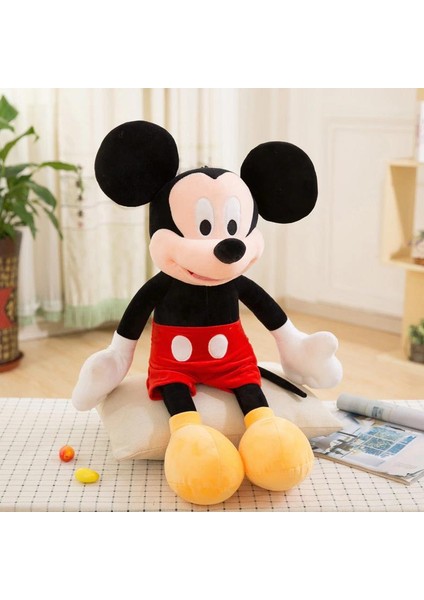 Miki Fare Mickey Mouse Minnie Mouse Figür Peluş Oyuncak Uyku & Oyun Arkadaşı Orta Boy 30 Cm.