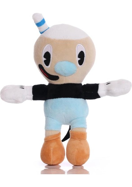 Ithal Kumaş Fincan Kafalar Cuphead Veya Mugman Figür Peluş Oyuncak Oyun & Uyku Arkadaşı 25 Cm.