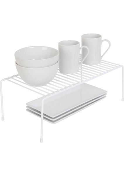 Tel Organizer Dolap Depolama Rafı 22X40CM Beyaz