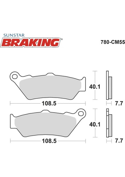Sinterli Fren Balatası / Yamaha / Xt R / 660CC / Ön / 2004-2005-2006-2007-2008-2009