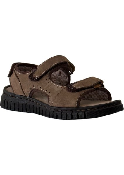 38506 Arya-G Kum Kadın Comfort Deri Sandalet