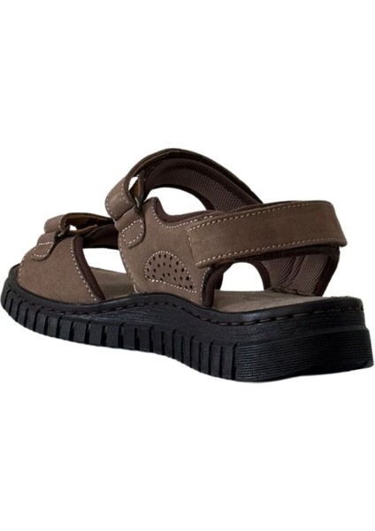 38506 Arya-G Kum Kadın Comfort Deri Sandalet modelleri