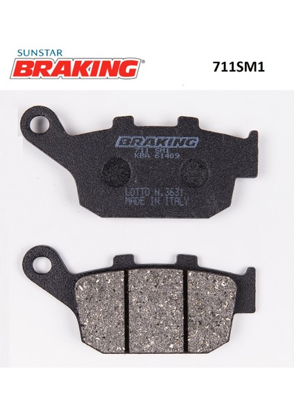 Yarı Metalik Arka Fren Balatası / Yamaha / Xj6 / Dıversıon F / 600CC / Arka / 2009-2010-2011-2012-2013-2014-2015 fiyatları