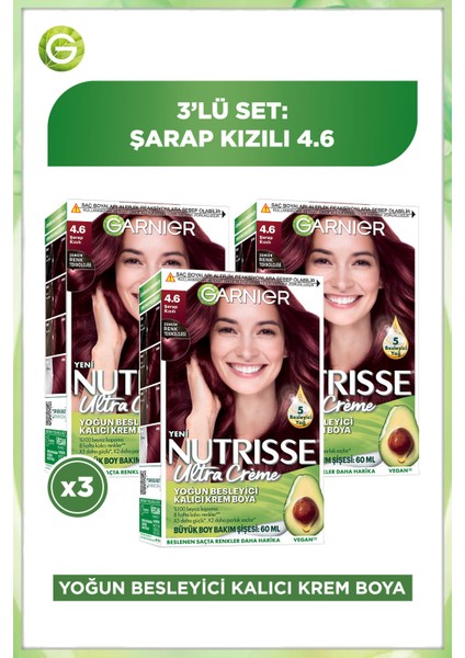 3'lü Nutrisse Ultra Creme - 4.6 Seti