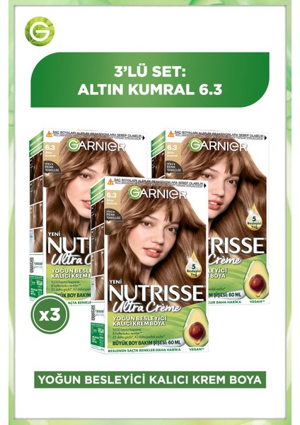 3'lü Nutrisse Ultra Creme - 6.3 Seti