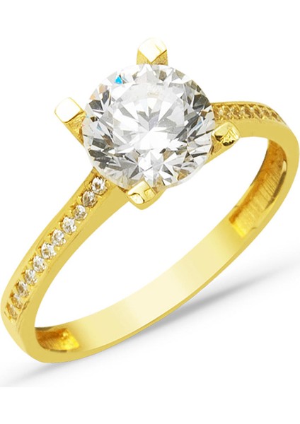 Klasik 14 Ayar Tektaş Altın Yüzük fiyatları