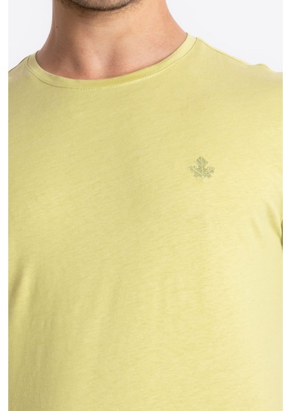 Erkek/unisex Baskılı O-Yaka T-Shirt Premiver - Açık Haki fırsatları