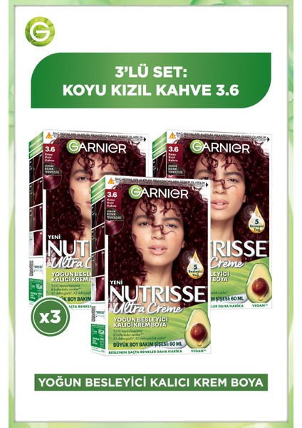 3'lü Nutrisse Ultra Creme - 3.6 Seti