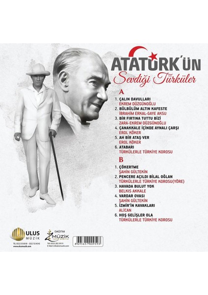 İz Müzik Atatürk' Ün Sevdiği Türküler Plak