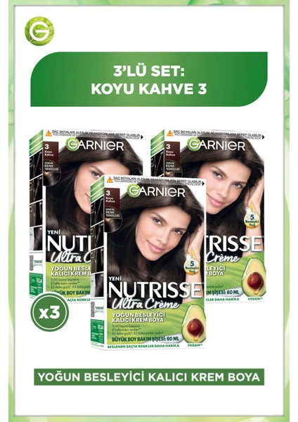 3'lü Nutrisse Ultra Creme - 3 Seti