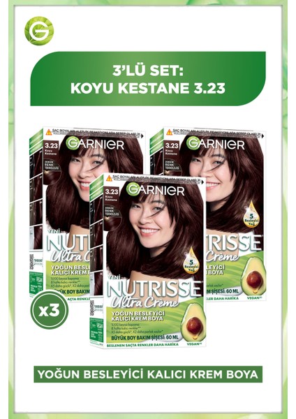 3'lü Nutrisse Ultra Creme - 3.23 Seti