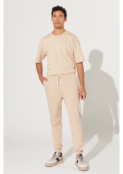 ALTINYILDIZ CLASSICS Erkek Sütlü Kahve Standart Fit Normal Kesim %100 Pamuk Cepli Rahat Eşofman Altı fiyatları