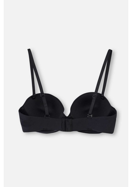 Siyah 1078KC Plumeria Straplez Yarı Dolgulu Sütyen fiyatları