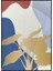 Çiçekler ve Yapraklar Karışık Renkler Illüstrasyon Modern Poster P-001681 1