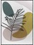 Bitki Yapraklar ve Şekiller Modern Poster P-002095 1