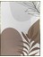 Yapraklar ve Şekiller Modern Poster P-001490 1