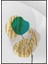 Altın Gold Renkli Yapraklar ve Şekiller Modern Poster P-002601 1
