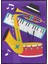 Piyano Keman Klarnet Müzik Aletleri Mor Canlı Renkler Modern Poster P-004236 1