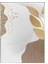 Yapraklar ve Şekiller Modern Poster P-001176 1
