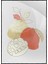 Meyveler Altın Gold Pembe Modern Illüstrasyon Poster P-003617 1