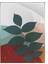 Yapraklar ve Şekiller Modern Poster P-003251 1