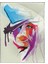 Kadın Yüzü Illüstrasyonu Modern Sanat Tuval Poster P-004500 1