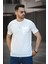 Mela Kolye Hediyeli Tek Cep Slim Fit Likralı Erkek Tshirt 3