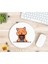 Kahve Içen Kedi Baskılı Özel Tasarım Yuvarlak Kaydırmaz Mousepad 1