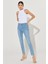 Forever Skinny Fit Dar Kesim Yüksek Bel Açık Mavi Esnek Jean Kot Pantolon 3