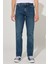 Texas Slim Fit Dar Kesim Normal Bel Mavi Esnek Jean Kot Pantolon 1