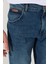 Texas Slim Fit Dar Kesim Normal Bel Mavi Esnek Jean Kot Pantolon 5