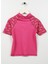 Desenli Pembe Kız Çocuk T-Shirt ST2312050024 2