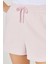 Regular Fit Normal Kesim Normal Bel Pembe Sweat Şort 2