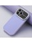 Apple iPhone 13 Pro Max Kılıf Zebana Trend Lens Silikon Kılıf Lila 1