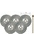 28956 Daire Disk Tel Fırça Seti 5'li 2