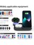 100W Hızlı Kablosuz Şarj Standı 4'ü 1 Arada Katlanabilir Şarj Yuvası Istasyonu iPhone 14 13 12 11PRO Max Iwatch 8 7 Apple Kulaklık Için 8 Işık (Yurt Dışından) 5