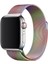 Apple Watch 42MM/44MM/45MM/49MM Ultra Uyumlu Watch Kordon 2/3/4/5/6/7/8/se Için Metal Mıknatıslı Metalik Renk Kordon Kayış 1