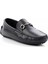 Lacivert Leather Erkek Loafer Ayakkabı E01549496303 3