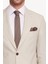 Erkek Krem Slim Fit Sivri Yaka Takım Elbise 4