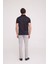 Erkek Siyah Polo Yaka Desenli T-Shirt 5