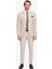 Erkek Krem Slim Fit Sivri Yaka Takım Elbise 1