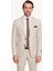 Erkek Krem Slim Fit Sivri Yaka Takım Elbise 2