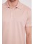Erkek Somon Polo Yaka Desenli T-Shirt 3