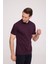 Erkek Bordo Polo Yaka Desenli TShirt 2