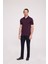Erkek Bordo Polo Yaka Desenli TShirt 4