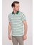 Erkek Yeşil Polo Yaka Çizgili TShirt 1