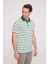 Erkek Yeşil Polo Yaka Çizgili TShirt 2